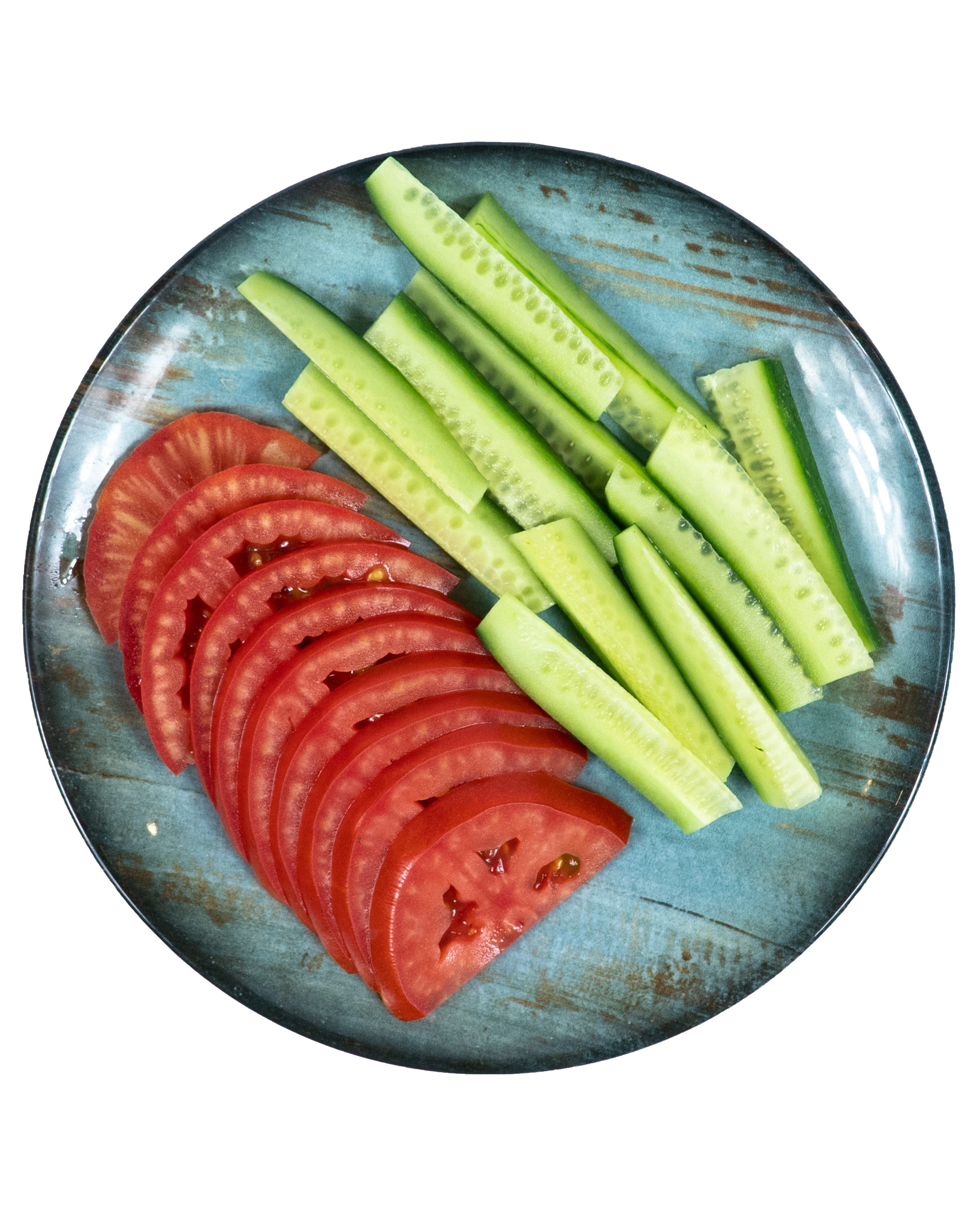 Tomato and Cucumber Plate